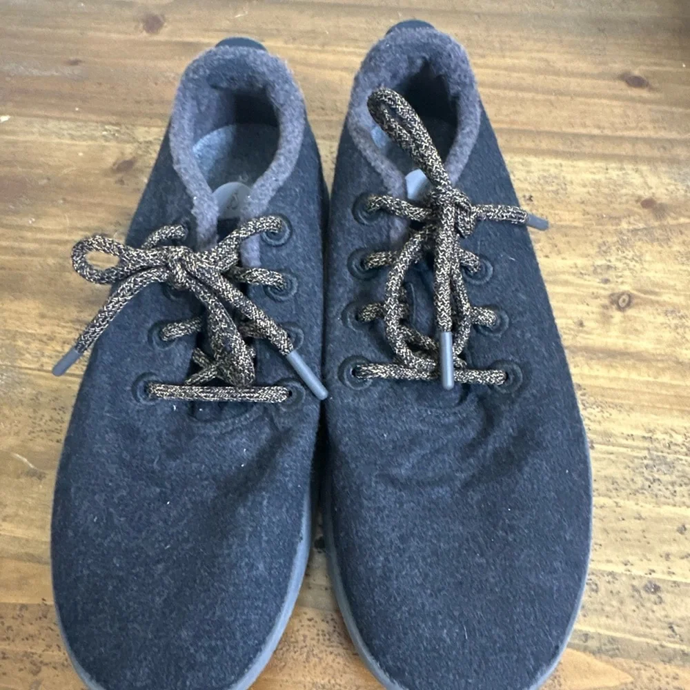 Allbirds Wool Runner Black Sands/Dark Grey Sneaker Shoes Women's Size 11